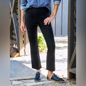 Frank & Eileen Killian Illusion Crop Flare Pull On Jean Italian Dream Denim